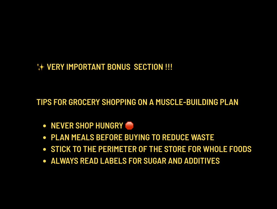 The muscle grocery blue print