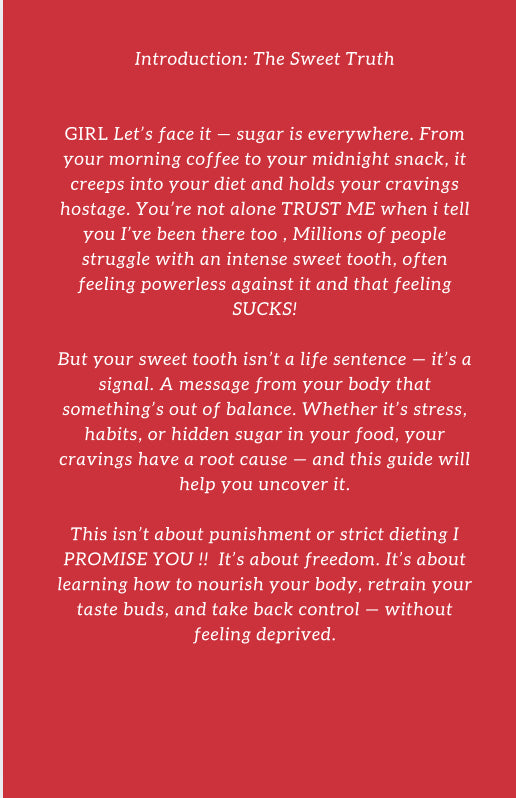 How to cure a sweet tooth -digital ebook guide